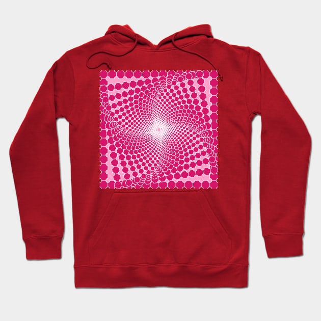 Pink Opart Hoodie by mkbl